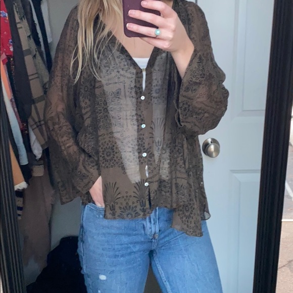 Free People Tops - Free People One Sheer Top